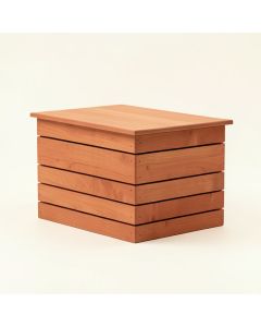 Vale Branch Closed Outdoor Storage Box - Terracotta (synthetic illustration; no displayed measurements)