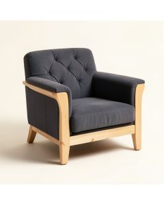 Waguespack 28.3 '' Wide Tufted Polyester Armchair (synthetic illustration; no displayed measurements)