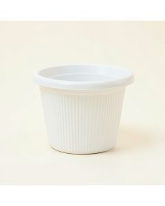 River Arc Empty Planter - White (synthetic illustration; no displayed measurements)