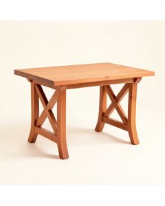 Hazel Arc Patio Table (synthetic illustration; no displayed measurements)