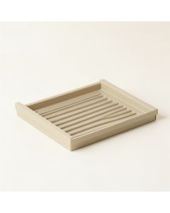 Clay Bluff Empty Under-Desk Cable Tray - Beige (synthetic illustration; no displayed measurements)