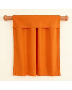 Tangerine Room Darkening Rod Pocket Curtain Panels (synthetic illustration; no displayed measurements)