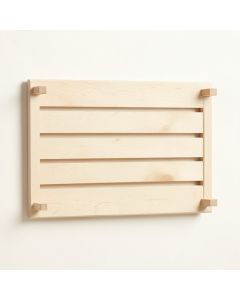 Cedar Bridge Empty Wall-Mounted Tool Organizer Panel - Ivory (synthetic illustration; no displayed measurements)