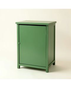 Willow Dell Freestanding Pull-Out Hamper Cabinet - Green (synthetic illustration; no displayed measurements)