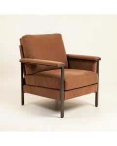 Almond 26.5 '' Wide Polyester Armchair (synthetic illustration; no displayed measurements)