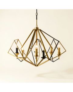 Kayla 8 - Light Candle Style Geometric Chandelier (synthetic illustration; no displayed measurements)