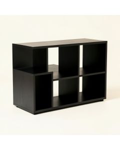 Oak Arc Desktop Shelving Unit (synthetic illustration; no displayed measurements)