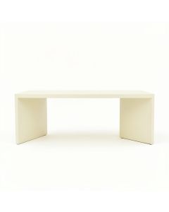 Shore Falls Desktop Monitor Riser - Cream (synthetic illustration; no displayed measurements)