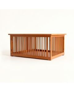 Lake Arc Empty Furniture-Style Pet Crate (synthetic illustration; no displayed measurements)