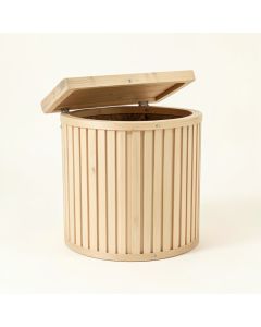 Hazel Crest Closed Garden Compost Bin - Beige (synthetic illustration; no displayed measurements)