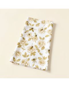Bolton Pretty Rose Bees Pattern Hand Towel (synthetic illustration; no displayed measurements)