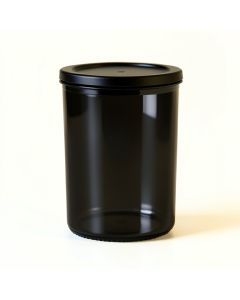 Bay Crest Storage Canister With Lid - Black (synthetic illustration; no displayed measurements)