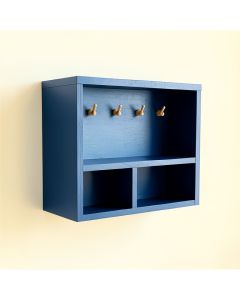 Ridge Dale Wall-Mounted Entryway Organizer Shelf - Blue (synthetic illustration; no displayed measurements)