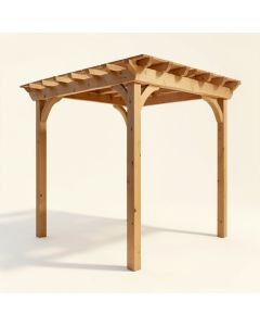Cedar New Dawn 10 Ft. W X 3 Ft. D Solid Wood Pergola (synthetic illustration; no displayed measurements)