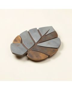 Leaf Shape 1 '' X 3 '' Metal Mosaic Tile (synthetic illustration; no displayed measurements)