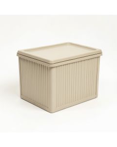 Moss Branch Closed Outdoor Storage Box - Beige (synthetic illustration; no displayed measurements)
