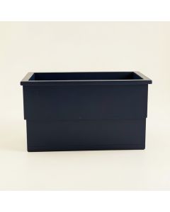 Juniper Bridge Empty Raised Planter - Navy (synthetic illustration; no displayed measurements)