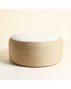 Susanna 20 '' Wide Round Pouf Ottoman (synthetic illustration; no displayed measurements)