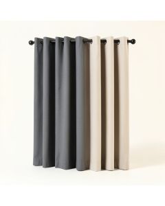 Palni Solid Max Blackout Thermal Grommet Curtain Panels (synthetic illustration; no displayed measurements)