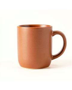 Flint Crest Ceramic Mug - Terracotta (synthetic illustration; no displayed measurements)