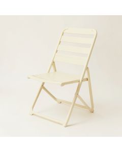 Brook Branch Folding Outdoor Chair - Cream (synthetic illustration; no displayed measurements)