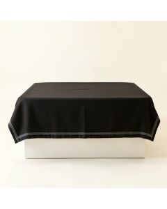 Wren Edge Flat Bed Sheet - Black (synthetic illustration; no displayed measurements)