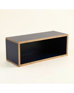 Reed Edge Shoe Storage Bench - Navy (synthetic illustration; no displayed measurements)