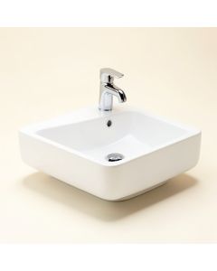 Vitreous China Rectangular Undermount Bathroom Sink With Overflow (synthetic illustration; no displayed measurements)
