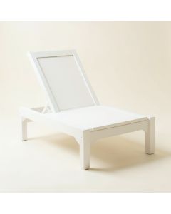 Linden Bluff Outdoor Lounge Chair - White (synthetic illustration; no displayed measurements)