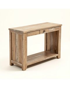 Clarington Distressed Wood Console Table (synthetic illustration; no displayed measurements)