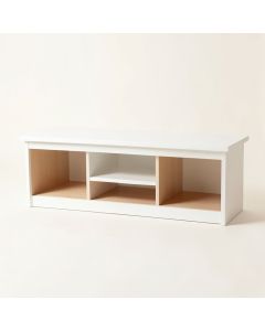 Alder Canyon Shoe Storage Bench - White (synthetic illustration; no displayed measurements)