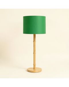 Bay Crossing Floor Lamp With A Plain Fabric Shade - Green (synthetic illustration; no displayed measurements)
