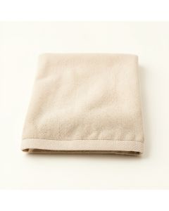 Olive Crest Bath Towel - Beige (synthetic illustration; no displayed measurements)