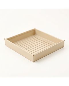 Linden Crest Empty Under-Desk Cable Tray - Beige (synthetic illustration; no displayed measurements)