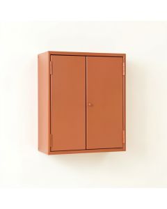 Holly Bridge Wall-Mounted Entry Cabinet - Terracotta (synthetic illustration; no displayed measurements)