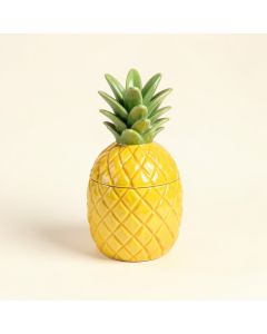 Ceramic Pineapple Decorative Box (synthetic illustration; no displayed measurements)