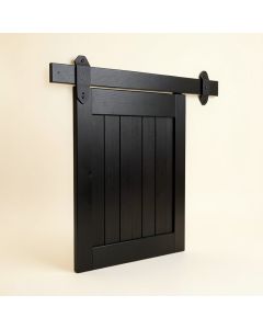 Big Wheel Style Sliding Wood Track Kit Barn Door Hardware (synthetic illustration; no displayed measurements)