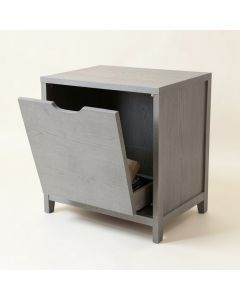 Spruce Bluff Freestanding Pull-Out Hamper Cabinet - Gray (synthetic illustration; no displayed measurements)