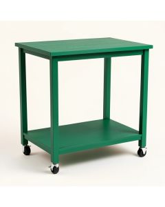 Clay Branch Empty Rolling Workshop Cart - Green (synthetic illustration; no displayed measurements)