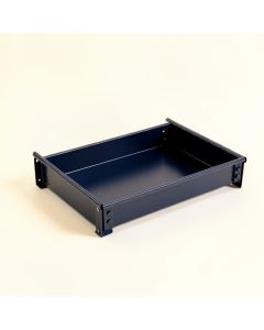 Aspen Field Empty Under-Desk Cable Tray - Navy (synthetic illustration; no displayed measurements)