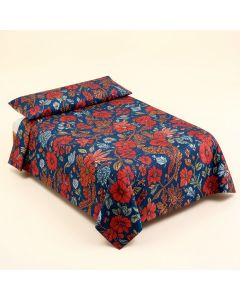Batik Bohemian Malaysian Floral Bouquet Embellish Ornamental Royal Asian Artisan Image Duvet (synthetic illustration; no displayed measurements)