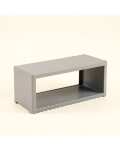 Aspen Branch Narrow Outdoor Storage Bench - Gray (synthetic illustration; no displayed measurements)