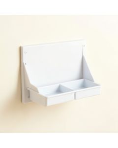 Spruce Canyon Empty Wall-Mounted Tool Organizer Panel - White (synthetic illustration; no displayed measurements)