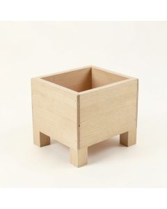 Pine Bridge Empty Raised Planter - Beige (synthetic illustration; no displayed measurements)