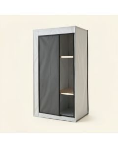 Petra 69 '' H X 18 '' W X 53 '' D Non-Woven Fabric Clothes Wardrobe Storage Closet Organizer (synthetic illustration; no displayed measurements)