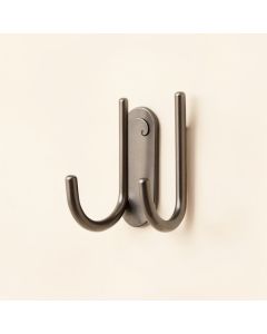 Wall Mounted Decorative Double Prong Robe Hook (synthetic illustration; no displayed measurements)