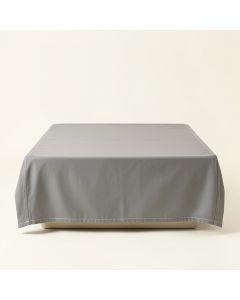 Hazel Crossing Flat Bed Sheet - Gray (synthetic illustration; no displayed measurements)