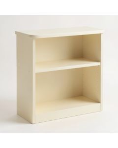 Wren Arc Low Bookcase - Cream (synthetic illustration; no displayed measurements)