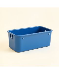 Stone Bend Empty Railing Planter With Integral Brackets - Blue (synthetic illustration; no displayed measurements)