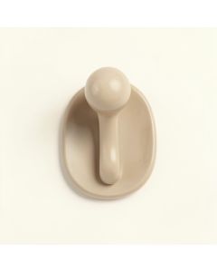Dune Crossing Wall-Mounted Robe Hook - Beige (synthetic illustration; no displayed measurements)